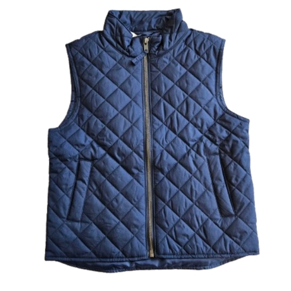 Crewcuts Boys Quilted Zip Front Vest, Xs/ 4-5, Blue - Picture 6 of 13